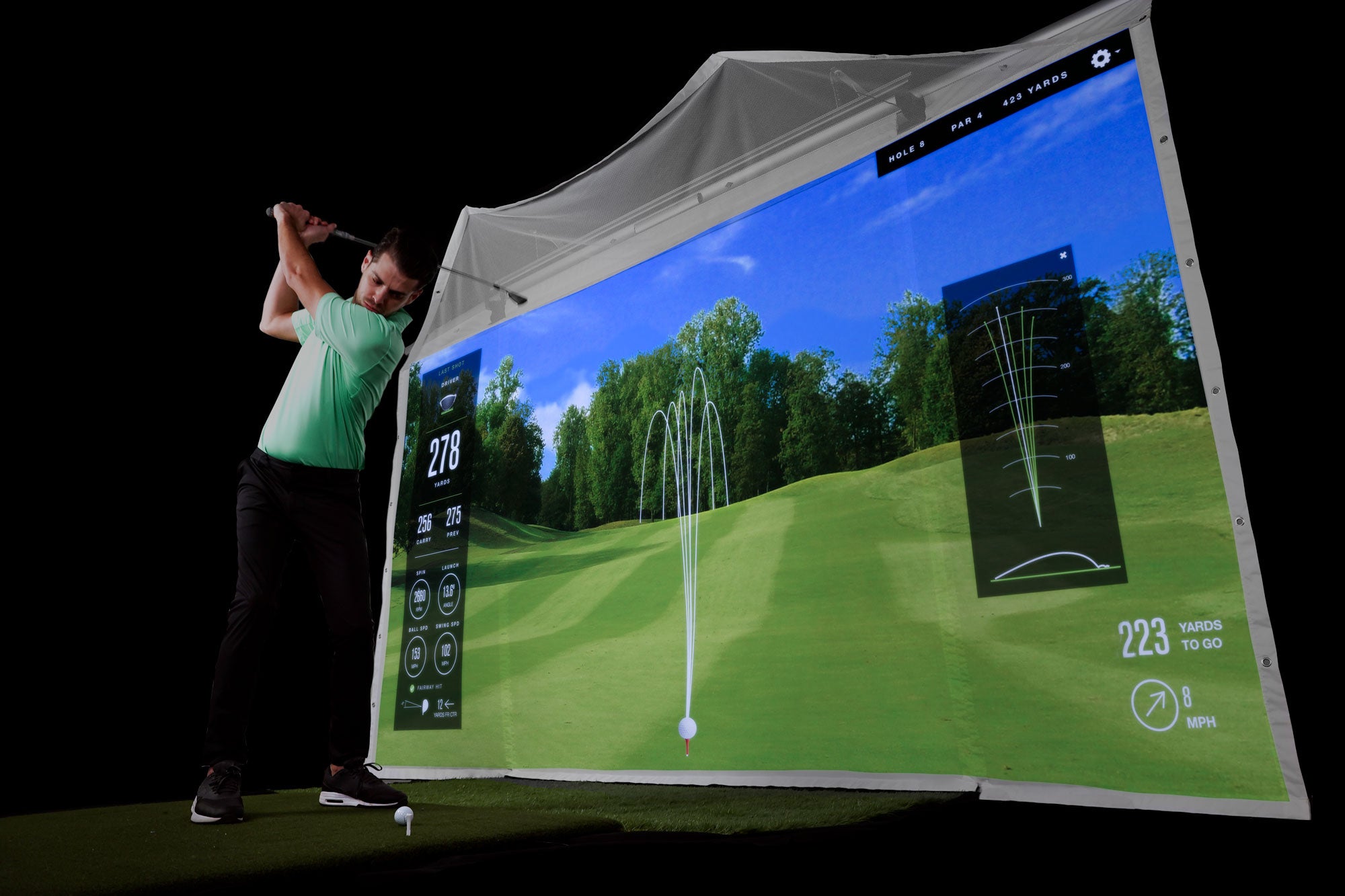 HomeCourse Retractable Golf ProScreen 180